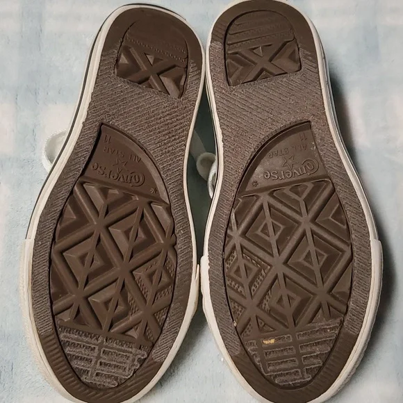 CONVERSE ALL STAR GIRLS BLUE SHOES SIZE 11 - Picture 8 of 12